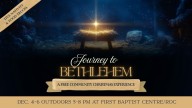 First Baptist Centre Hosts Journey to Bethlehem with Live Nativity and Annual Coat & Food Giveaway