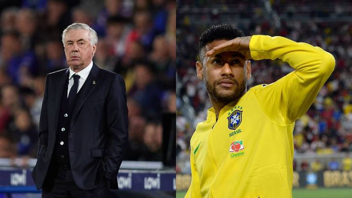 Ancelotti le mandó contundente mensaje a Neymar y le puso condiciones para llevarlo al Mundial de Norteamérica 2026