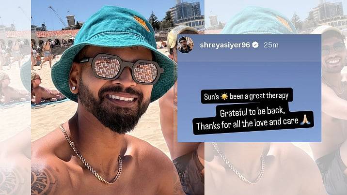 'Grateful To Be Back': Shreyas Iyer Shares Injury Update, Enjoys Beach Day Out in Australia