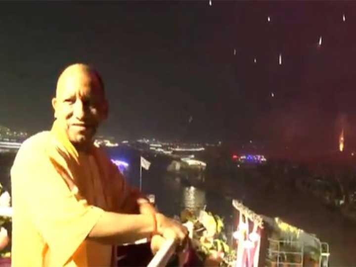 Yogi Adityanath attends Dev Deepawali celebrations in Varanasi