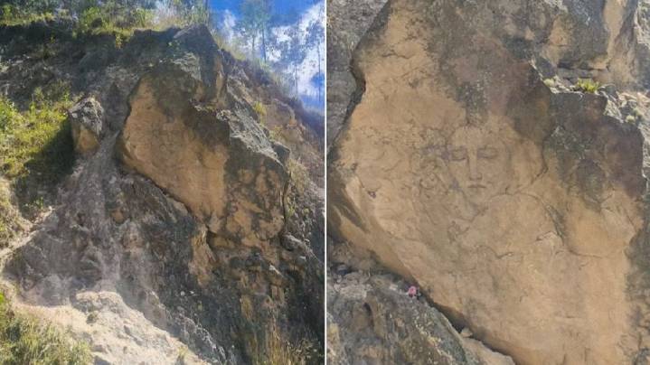 ¿Señal divina?: aparece imagen de la Virgen en una pierda en Colombia (+Video)