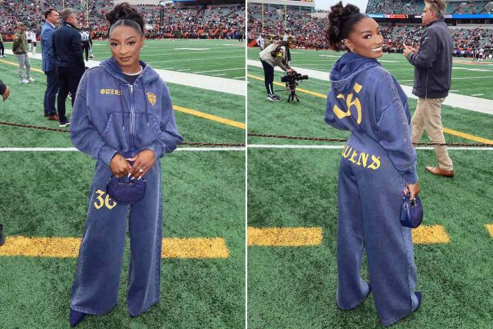Simone Biles Shows Her Love for Jonathan Owens from Head to Toe in Custom Fit