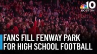 Fans fill Fenway Park stands for high school football game