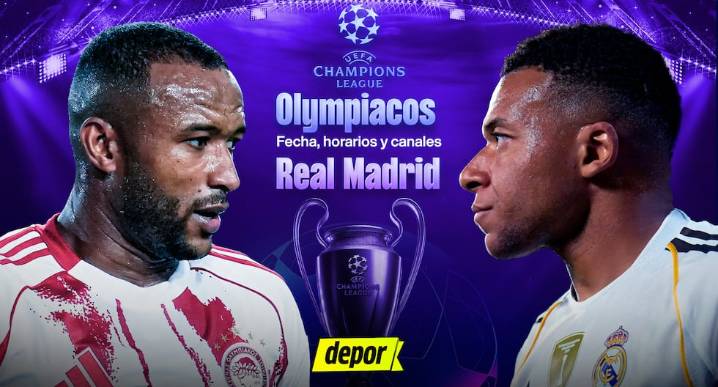 Real Madrid vs. Olympiacos: fecha, horarios y canales de TV por la Champions League
