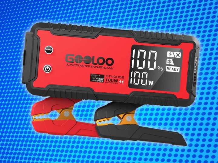 Amazon has this GOOLOO car battery jump starter on sale for a hefty $50 off just for Prime members