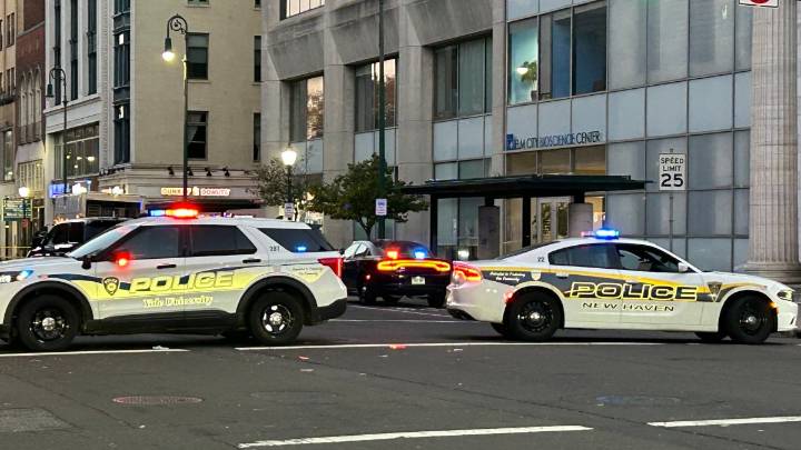 Police investigate a shooting