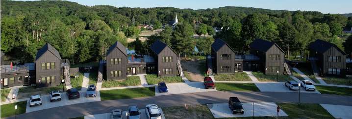 New Up North hotel looks like a neighborhood, feels like a mini resort