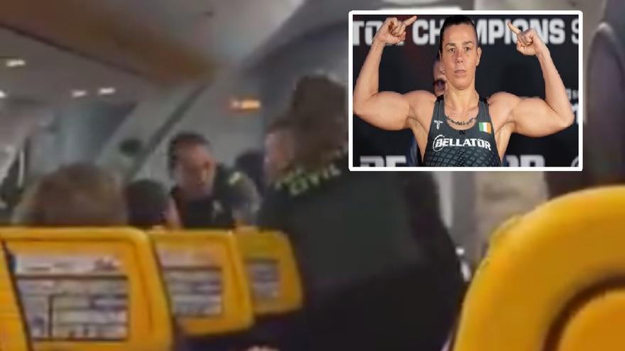 Pánico a bordo: una luchadora de MMA agrede a dos guardias civiles en un vuelo en Gran Canaria