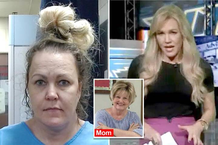 Ex-TV anchor Angelynn Mock charged with murder for allegedly stabbing her elderly mother to death on Halloween