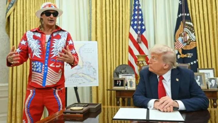 Trump Surprised How Tall Elton John Is Up Close