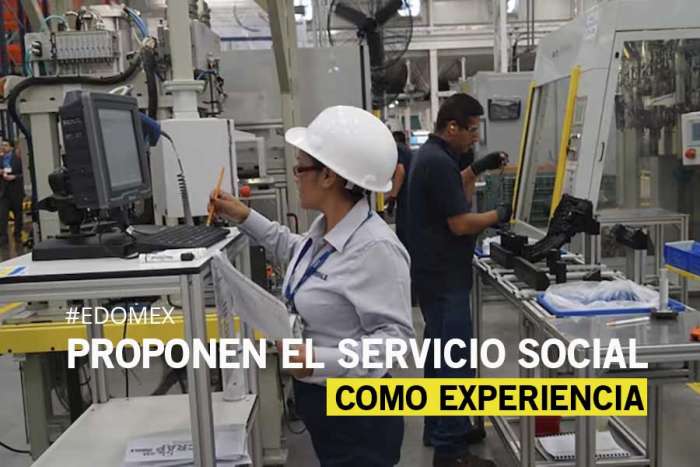 Proponen contar el servicio social como experiencia y abrir empleos en Edoméx
