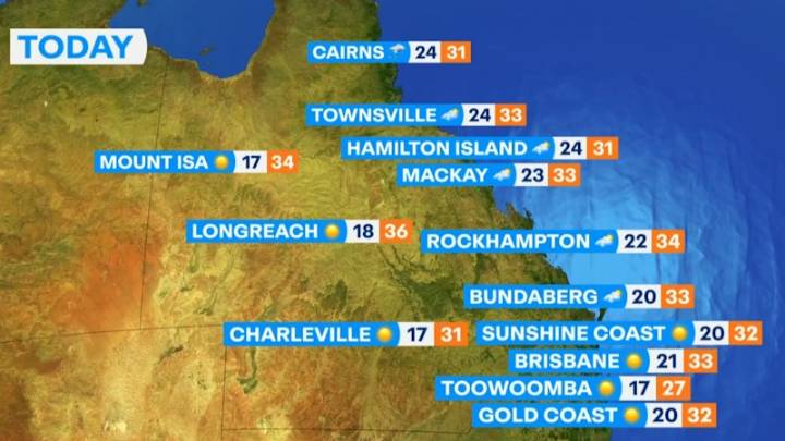 National weather forecast for Monday November 17