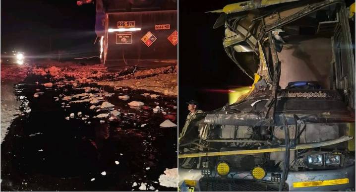 Palpa: cisterna con líquido asfaltico inflamable volcó en la Panamericana Sur