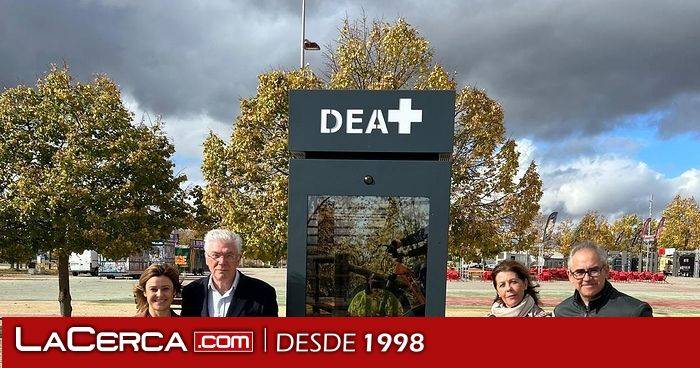 El recinto ferial de Illescas cuenta con un mupi que incluye un desfibrilador externo automático