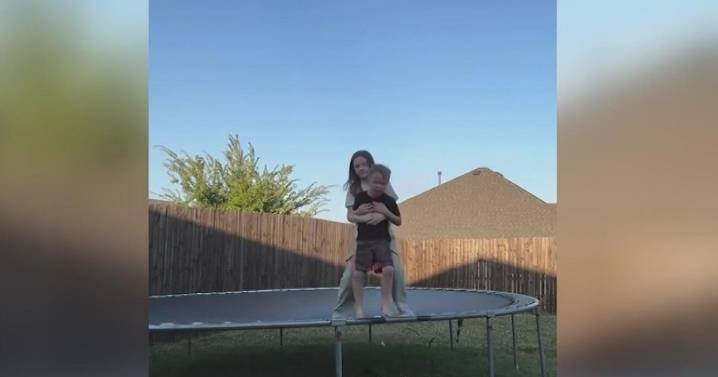 North Texas girl who saves choking brother on a trampoline awarded for heroic actions