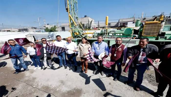 Chimalhuacán fortalece infraestructura hidráulica con construcción y reperforación de pozos