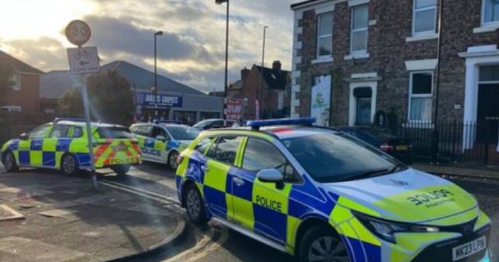 Police swarm residential area in Newcastle as woman fighting for her life - arrest made