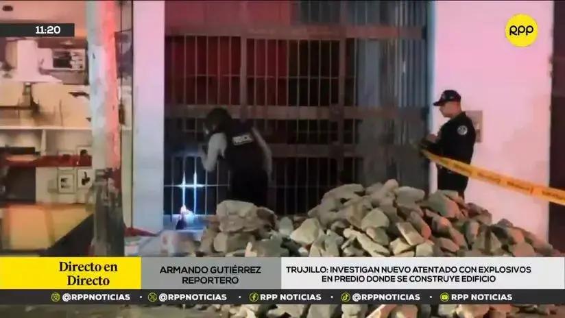 Nuevo atentado en Trujillo: investigan ataque con explosivos en predio donde se construye un edificio