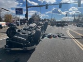 Rollover crash sends multiple to hospital in Lakewood