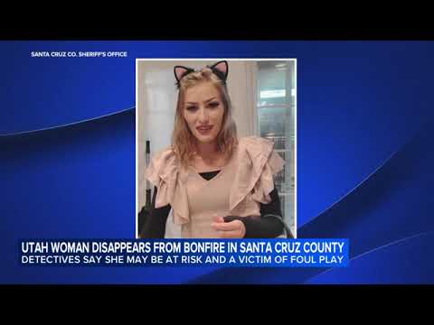 Utah woman missing from California beach bonfire, foul play possible