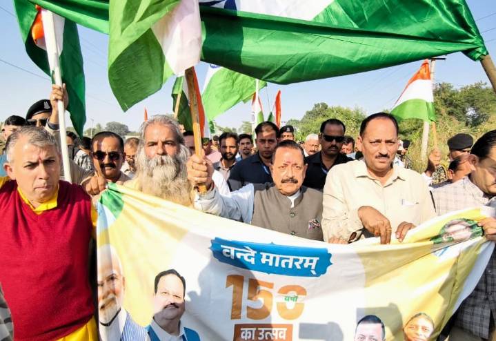Dr Jitendra Leads ‘Vande Matram’ March On IB Zero Line, Announces Land Compensation