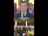 President Trump gets mixed reactions as he swears in military enlistees at Commanders game