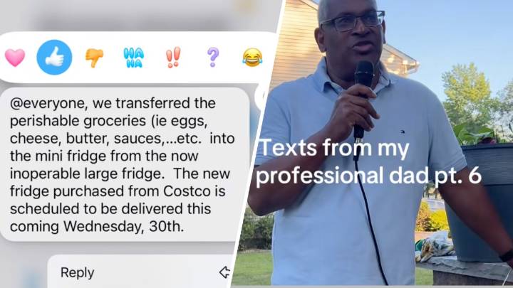 This dad’s family group chat texts are going viral