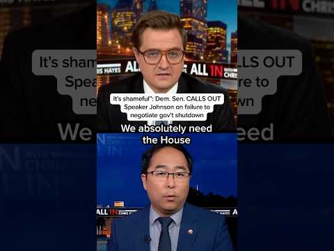 'It's shameful': Dem. Sen. CALLS OUT Speaker Johnson on failure to negotiate gov't shutdown