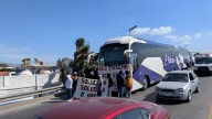 Estudiantes del Mexe toman el control de autobuses en Pachuca: ¡Retienen cinco unidades!