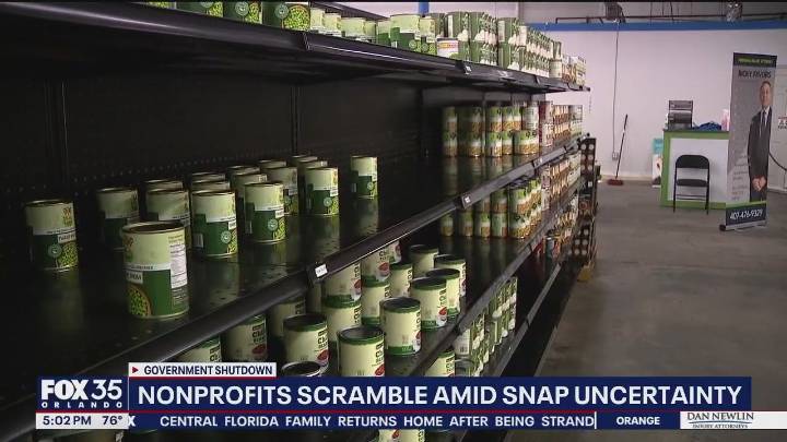Food banks struggle to have enough food amid SNAP shutdown