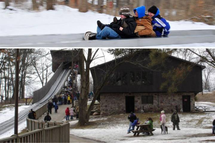 Indiana’s Famous Toboggan Run Offers Big Winter Fun!