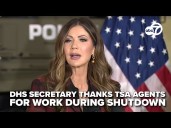 Noem hands $10,000 bonus checks to TSA agents for shutdown service