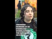 Unionized workers at 65 Starbucks go on strike
