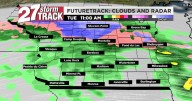 Rain showers and flurries stick around this morning