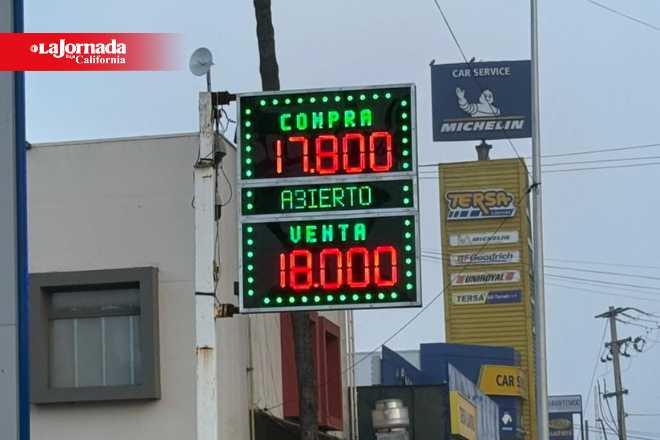 Dólar se vende a 18 pesos en casas de cambio de Tijuana