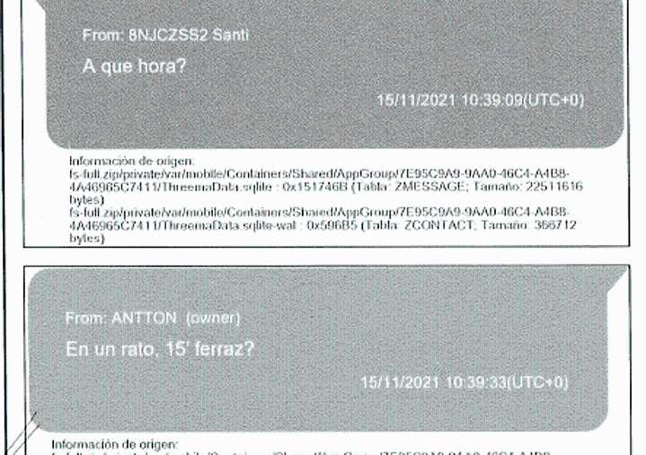 Móviles apagados y un Whatsapp a prueba de espías: así trataban Cerdán y Antxon de ocultar sus citas