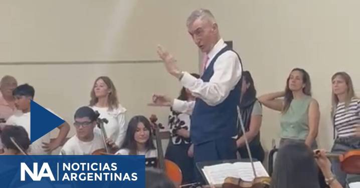 Video: Nelson Castro tomó la batuta de la Orquesta Sinfónica Juvenil en Chascomús