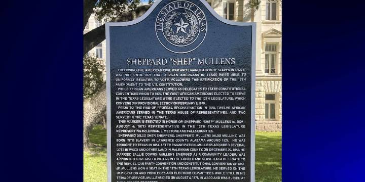 Historical marker honors ‘Shep’ Mullens, McLennan County’s first Black county commissioner