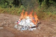 FGR incinera diversos narcóticos asegurados tras varios cateos en Yucatán