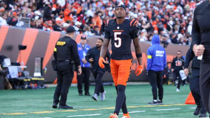 Tee Higgins scores a TD catch in his ninth straight home game as Bengals lead 20