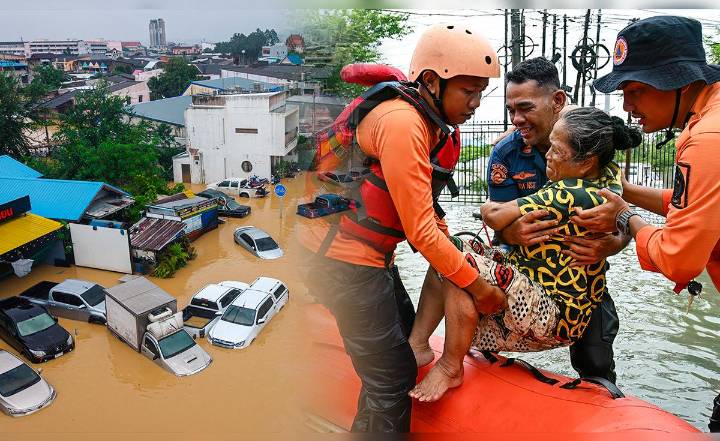 Aumentan a más de 300 los muertos por las fuertes inundaciones en Indonesia y Tailandia: continúa búsqueda de desaparecidos