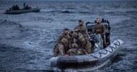 Plymouth Marines pictured on overseas deployment