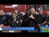 LA preps for heavy rain, possible flooding and mudslides in fire burn scars