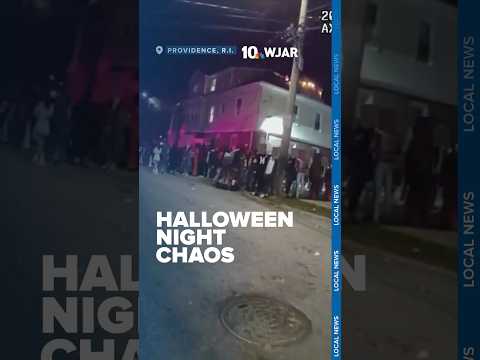 Police bodycam shows chaos of unruly Halloween night in Providence neighborhood