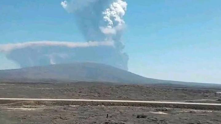 Volcano erupts for the 1st time in 10,000 years