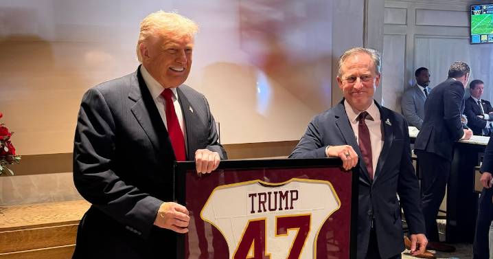 Trump, 79, Slathers on Hand Makeup During Awkward NFL Outing