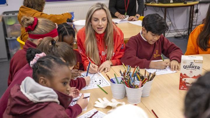 Fuelling futures: Olympic champions go back to the classroom to inspire schoolchildren (and serve up breakfast)