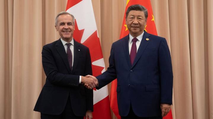 Xi and Carney, meeting in South Korea, try to rebuild China