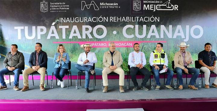 Inaugura Bedolla libramiento Tupátaro-Cuanajo para impulsar el turismo y el comercio artesanal