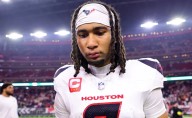 Why is CJ Stroud not playing tonight for Texans vs Bills on TNF in Week 12 of 2025 NFL season?